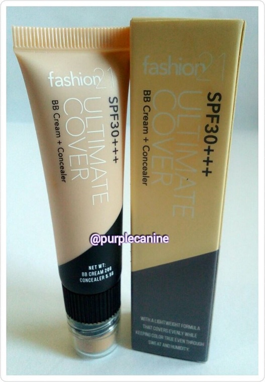 Fashion 21 Ultimate Cover BB Cream + Concealer Review